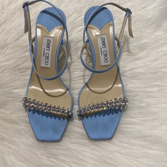 Jimmy Choo Meira Crystal slingback sandal size 39EU - Picture 2 of 13